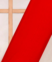 Red Plain Dyed Bright Chiffon Fabric