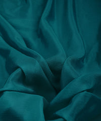 Teal Plain Dyed Bright Chiffon Fabric