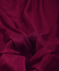 Wine Plain Dyed Bright Chiffon Fabric
