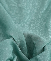Aquamarine Bright Chiffon Fabric with Jacquard-1