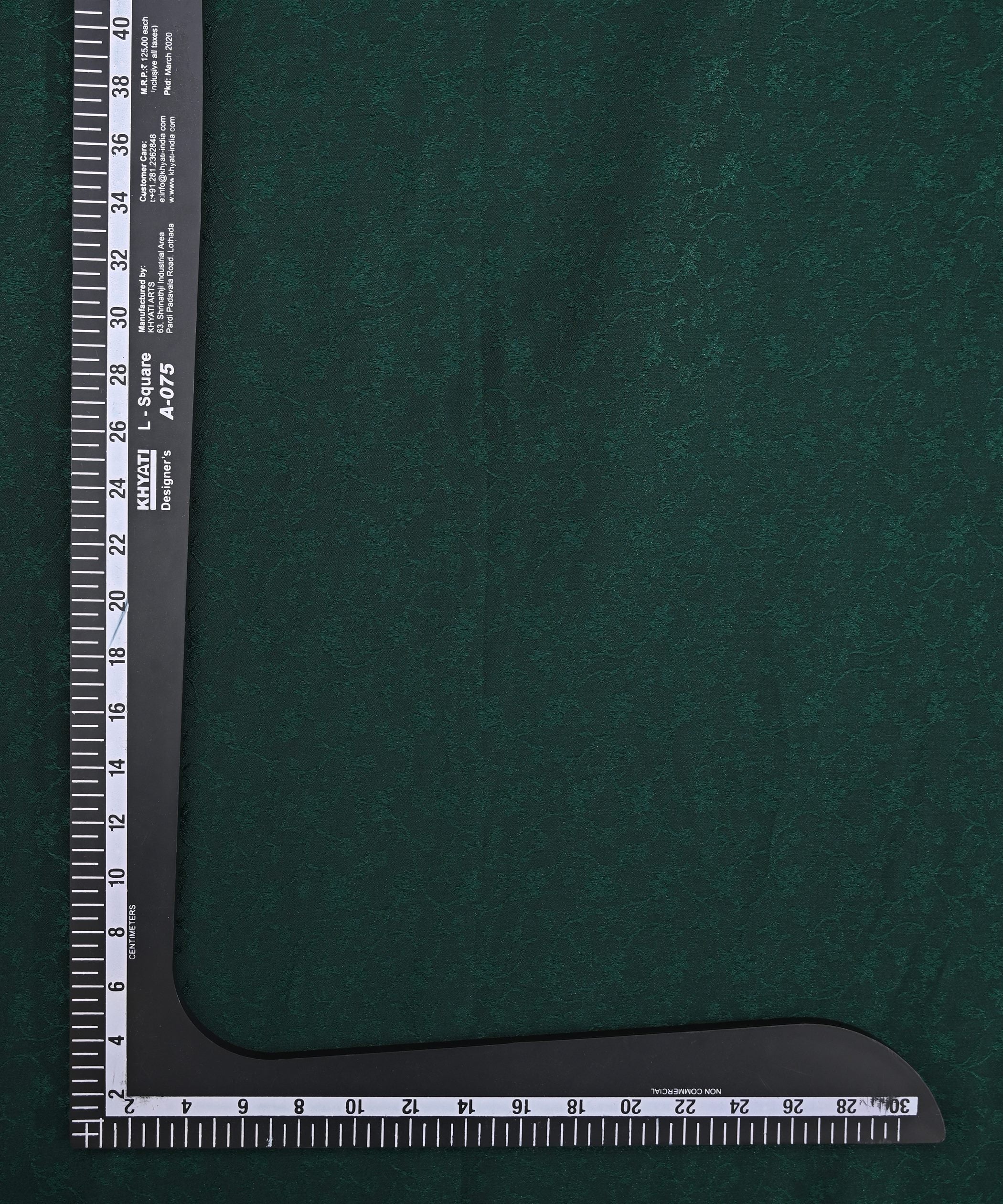 Dark Green Bright Chiffon Fabric with Jacquard-1