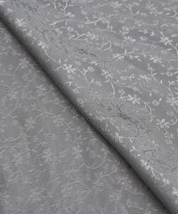 Grey Bright Chiffon Fabric with Jacquard-1