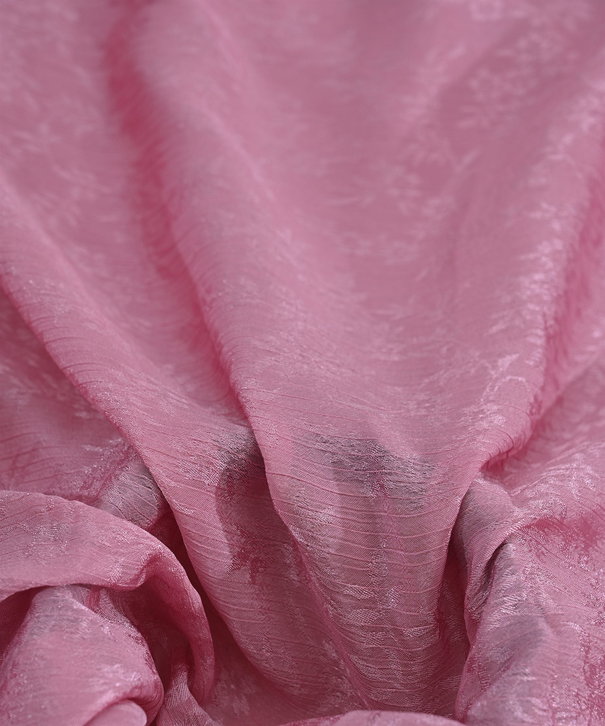 Dusty Pink Bright Chiffon Fabric with Jacquard-2