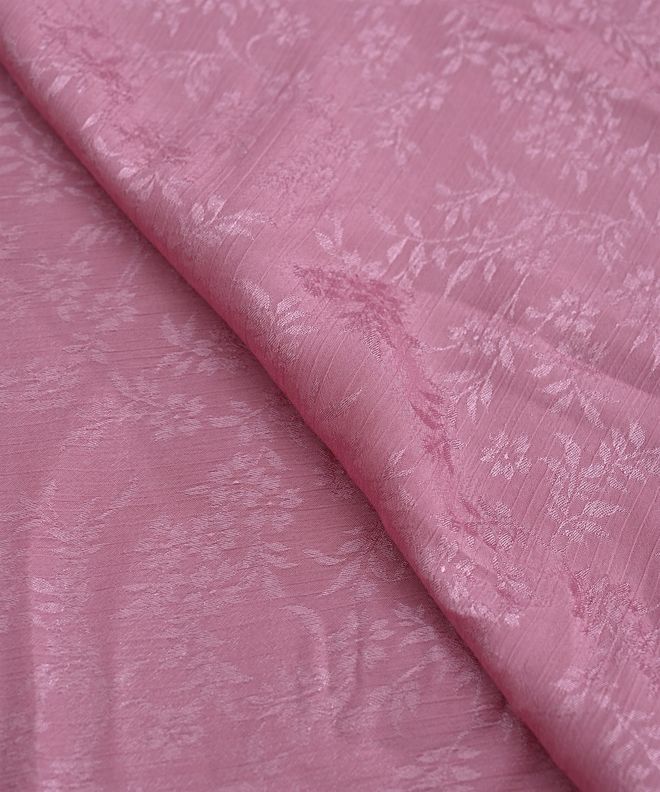 Dusty Pink Bright Chiffon Fabric with Jacquard-2