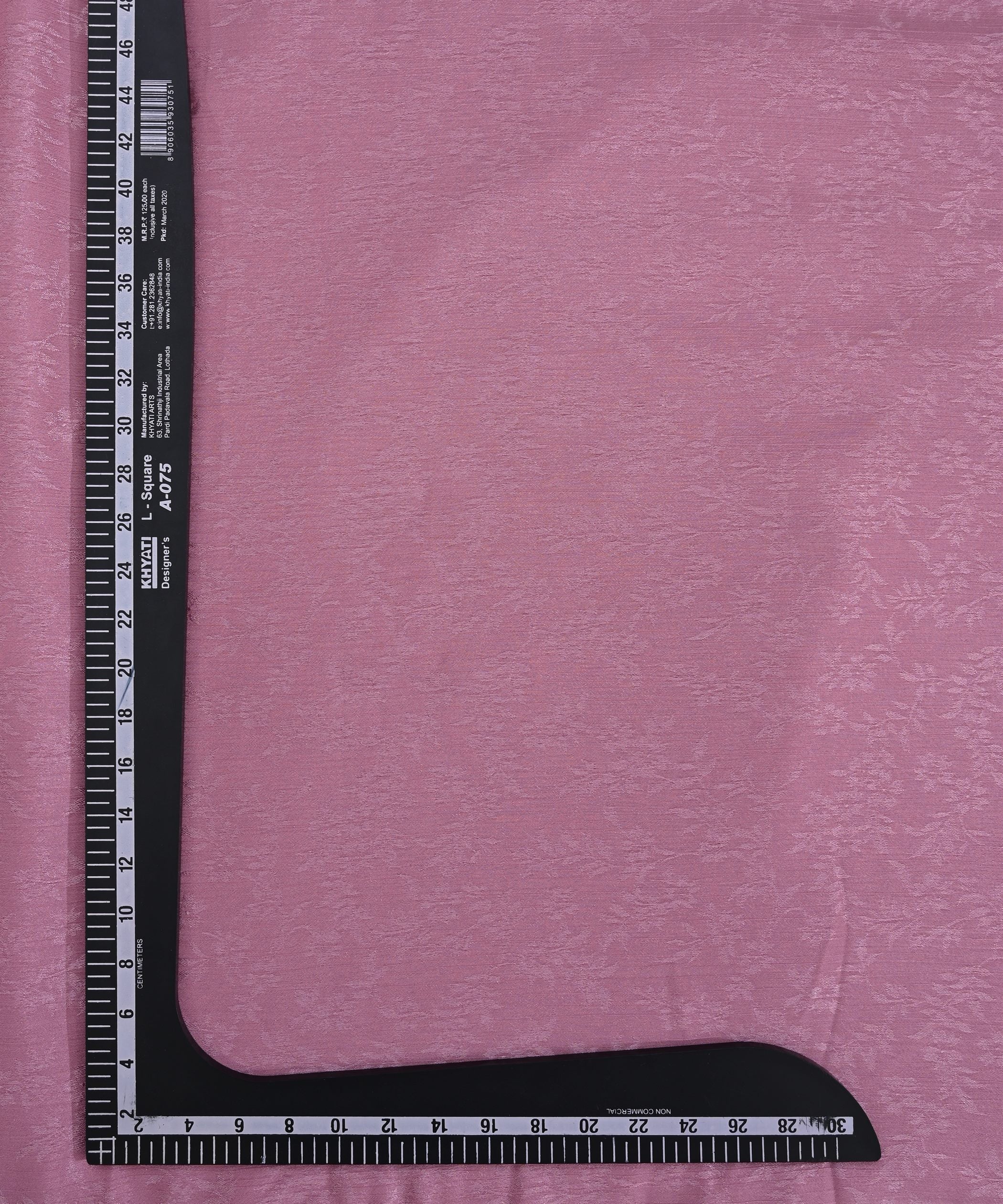 Dusty Pink Bright Chiffon Fabric with Jacquard-2