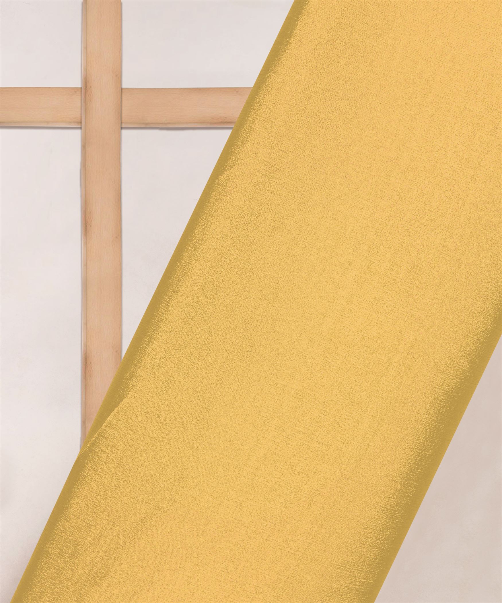 Yellow Plain Dyed Bright Chiffon Fabric