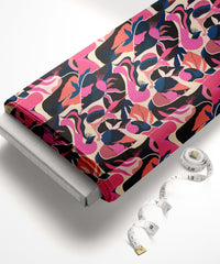 Bright Pink-Forest Abstract Print