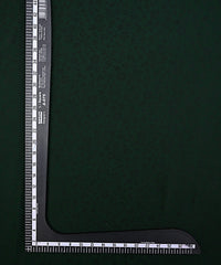Bottle Green Satin Chiffon Fabric with Self Jacquard