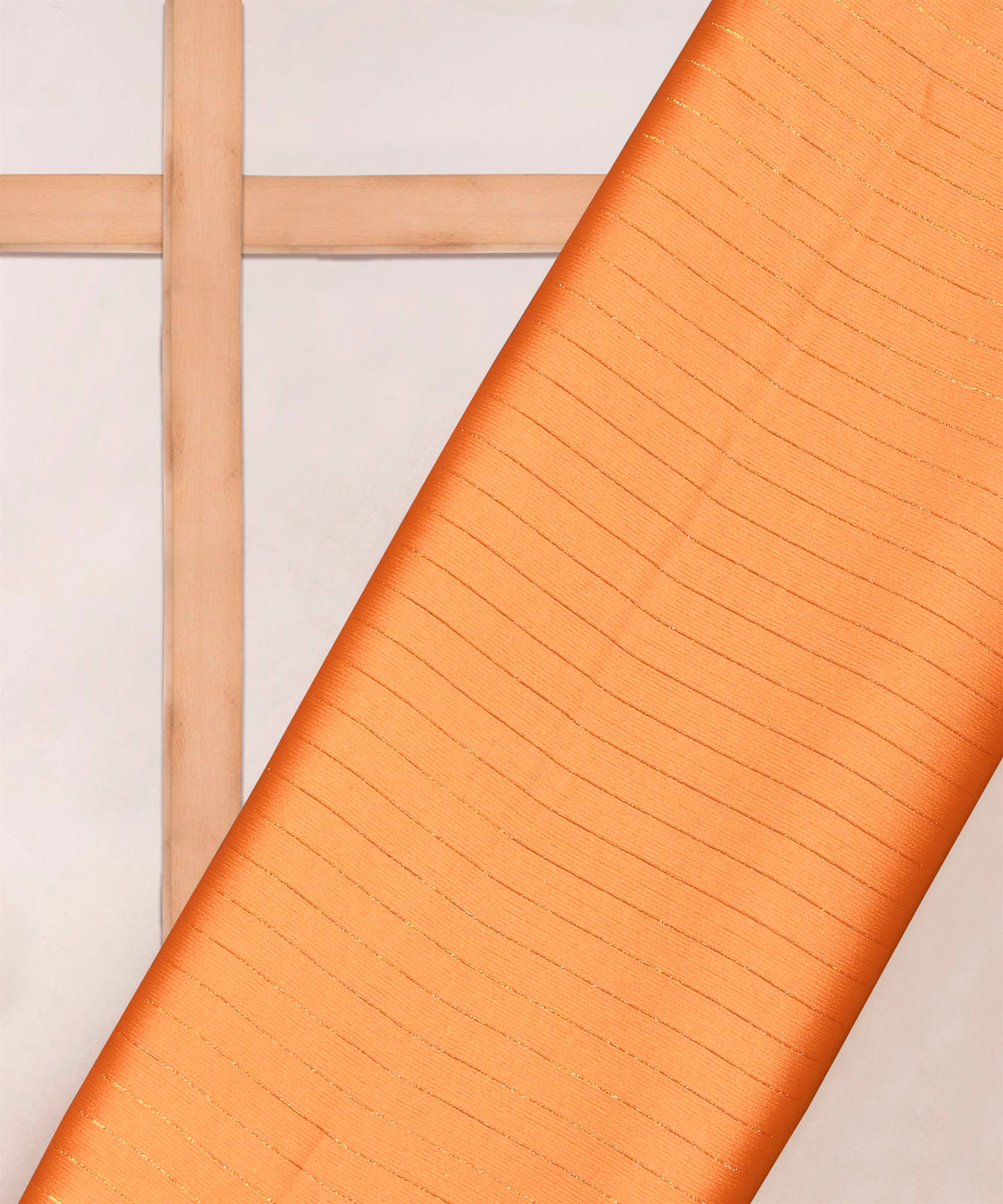 Light Coral Chiffon fabric with Film Lining