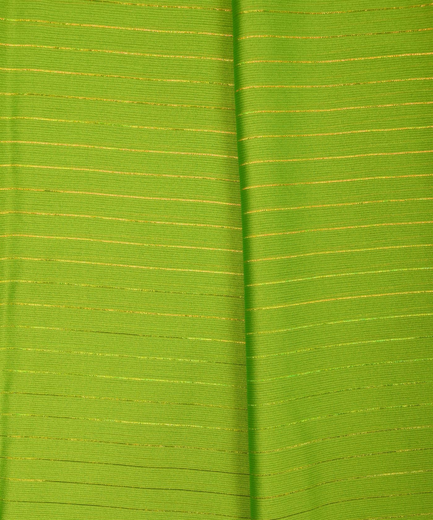 Light Green Chiffon fabric with Film Lining
