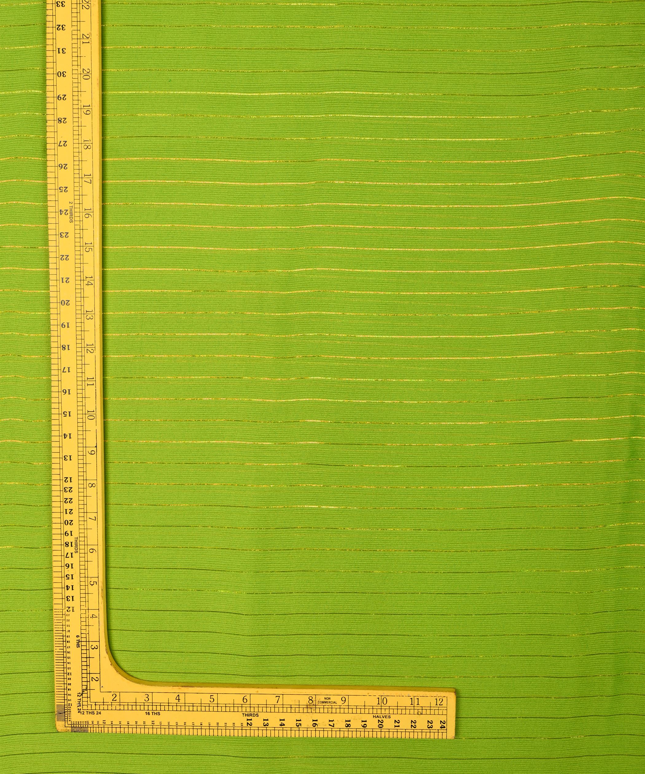Light Green Chiffon fabric with Film Lining