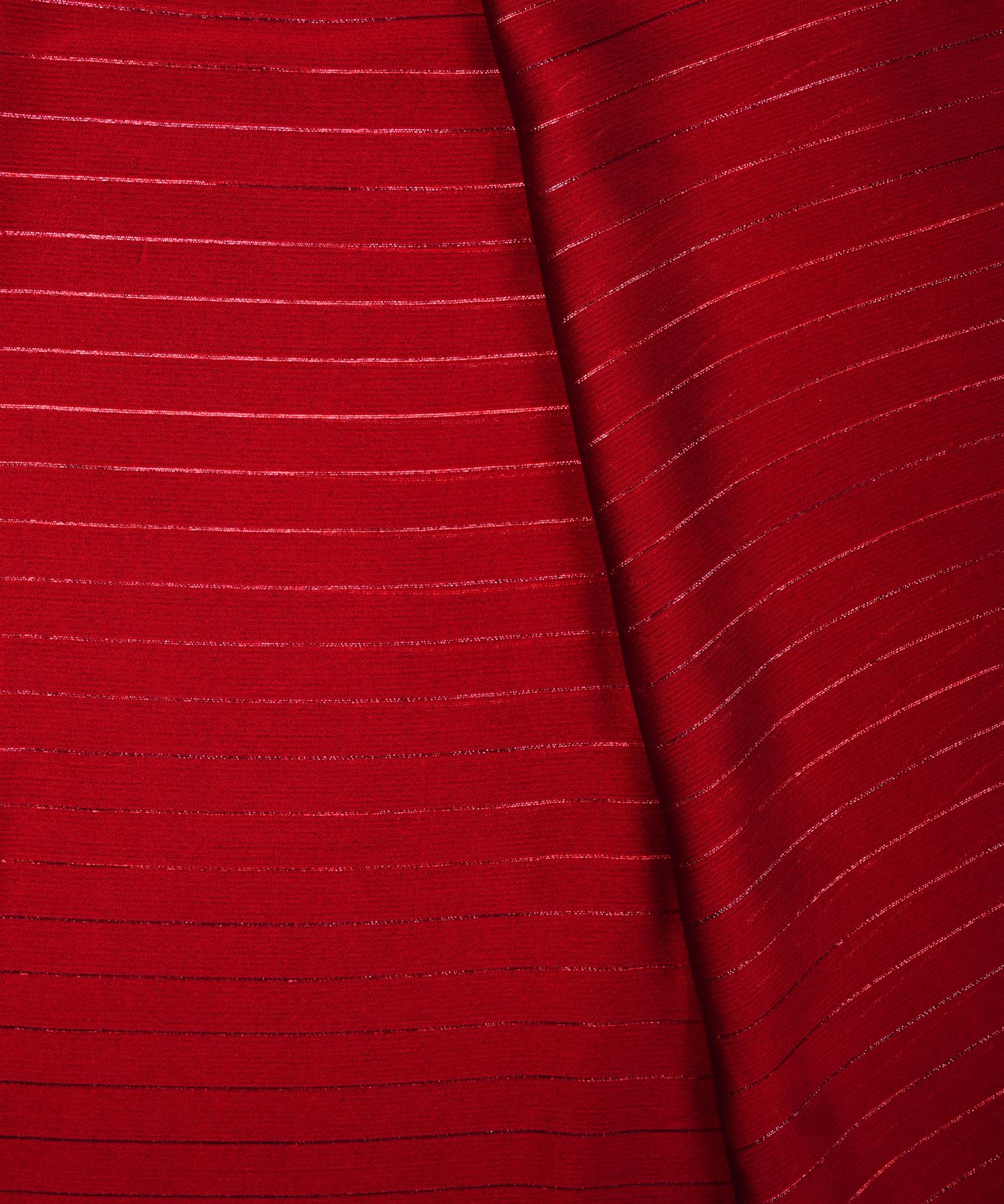 Maroon Chiffon fabric with Film Lining