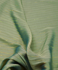 Moss Green Chiffon fabric with Film Lining
