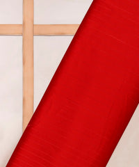 Red Chiffon fabric with Film Lining