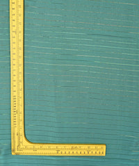 Shiny Green Chiffon fabric with Film Lining