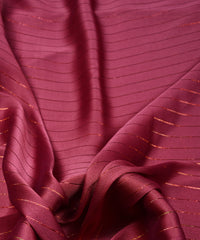 Shiny Pink Chiffon fabric with Film Lining