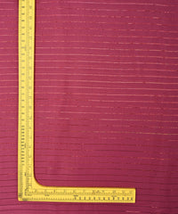 Shiny Pink Chiffon fabric with Film Lining
