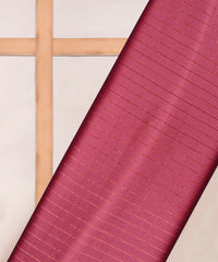 Shiny Pink Chiffon fabric with Film Lining