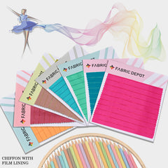 Chiffon with Film Lining-Swatch Card
