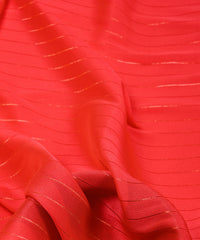 Tomato Chiffon fabric with Film Lining