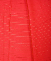 Tomato Chiffon fabric with Film Lining
