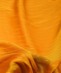 Yellow Chiffon fabric with Film Lining