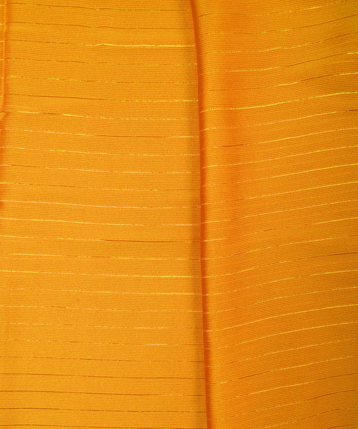 Yellow Chiffon fabric with Film Lining