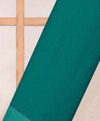 Aqua Blue Plain Dyed Chiffon Fabric with Satin Border