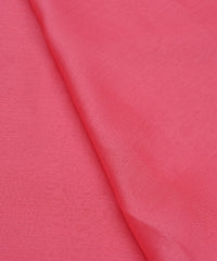 Baby Pink Plain Dyed Chiffon Fabric with Satin Border