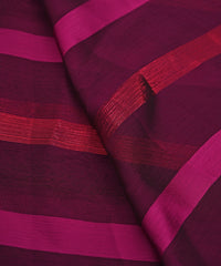 Magenta Chiffon Fabric with Zari and Satin Patta