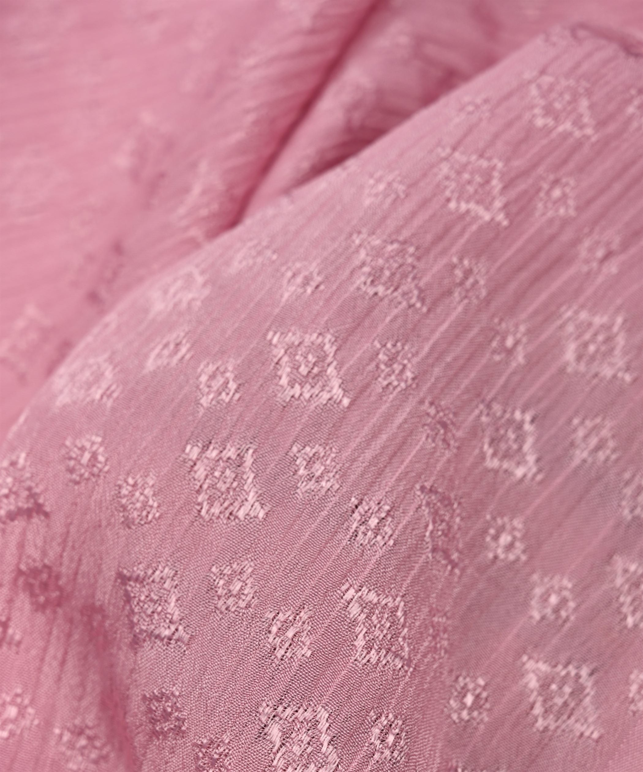 Pink Chinnon-Chiffon Fabric with jacquard-1