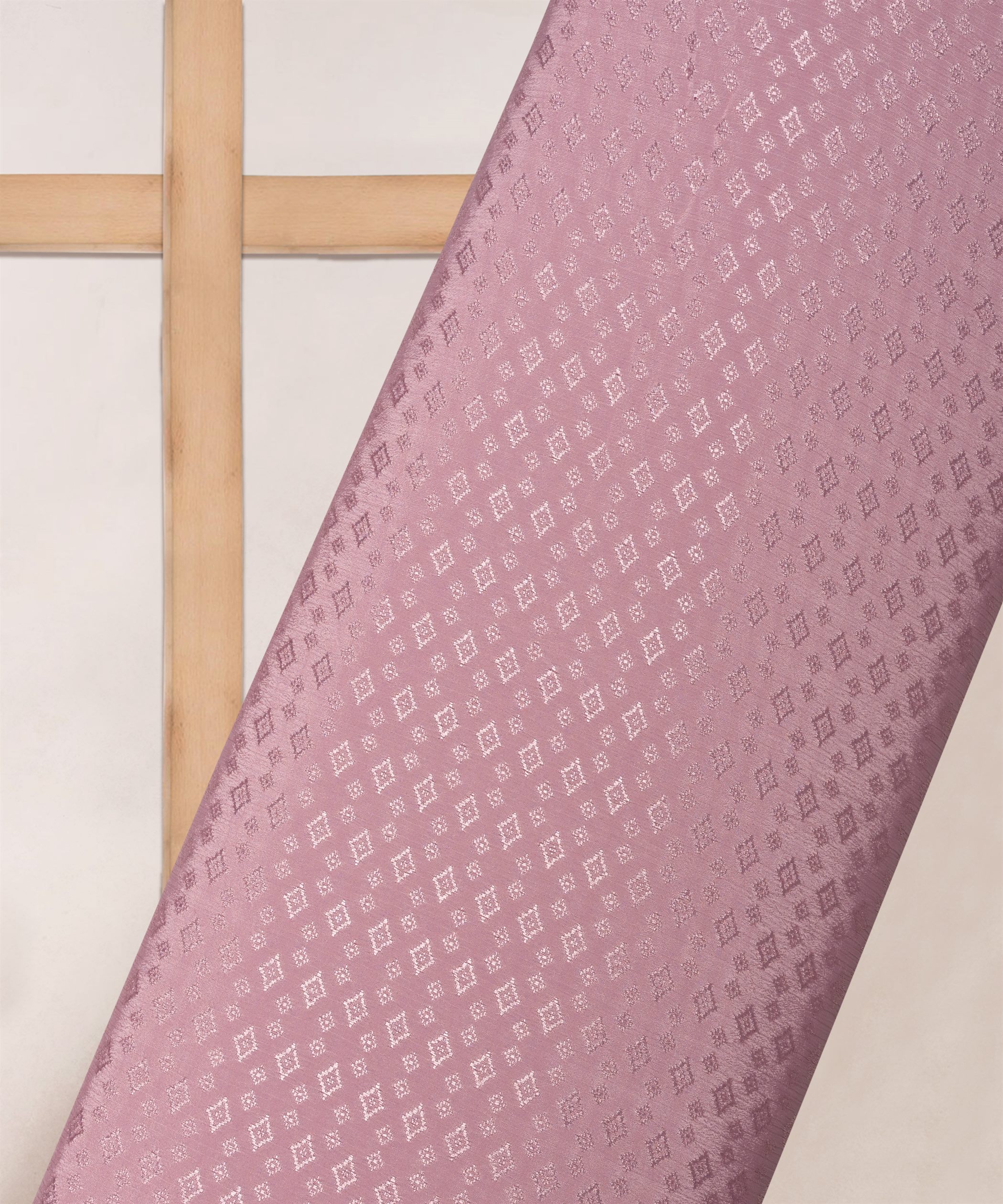 Pink Chinnon-Chiffon Fabric with jacquard-1