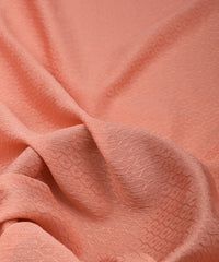 Peach Chinnon-Chiffon Fabric with jacquard-2