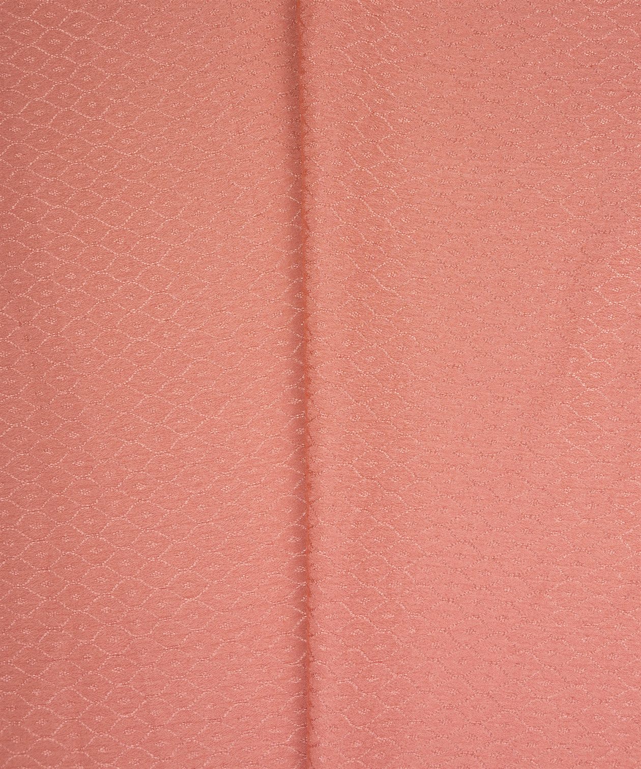 Peach Chinnon-Chiffon Fabric with jacquard-2