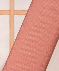 Peach Chinnon-Chiffon Fabric with jacquard-2