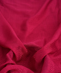 Hot Pink Chinnon-Chiffon Fabric with Jacquard-3