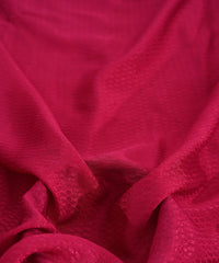 Hot Pink Chinnon-Chiffon Fabric with Jacquard-3