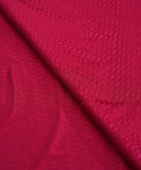 Hot Pink Chinnon-Chiffon Fabric with Jacquard-3
