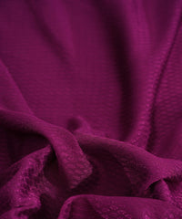 Magenta Chinnon-Chiffon Fabric with Jacquard-3