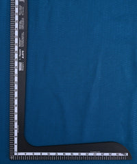 Peacock Blue Chinnon-Chiffon Fabric with Jacquard-3