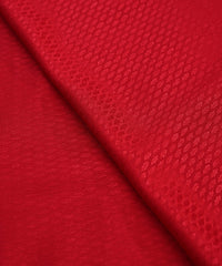 Red Chinnon-Chiffon Fabric with Jacquard-3