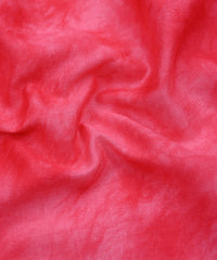 Pink Cotton Satin Fabric with Tie and Dye