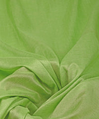 Green Cotton Linen Fabric with Border(Cut-5.5 mtr)