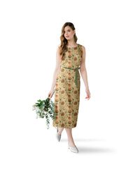 Cream-Traditional Floral Kalamkari Print