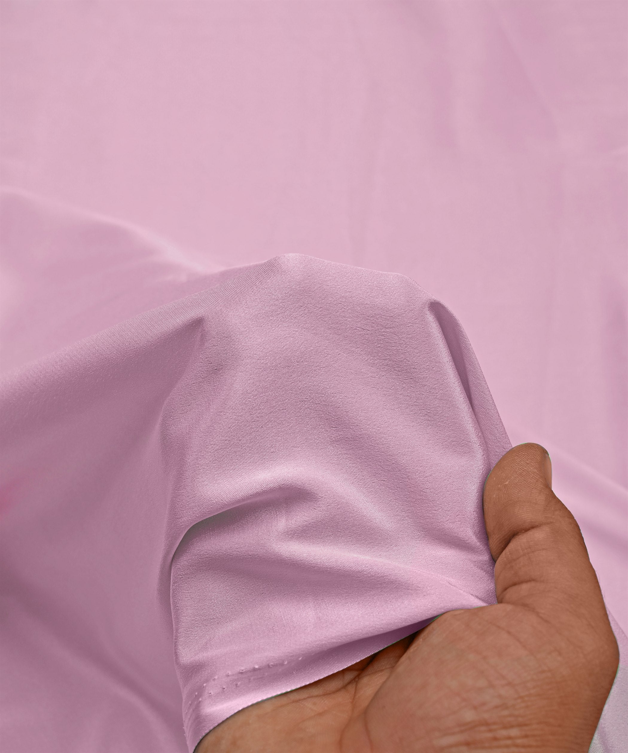 Baby Pink Plain Dyed Crepe Fabric