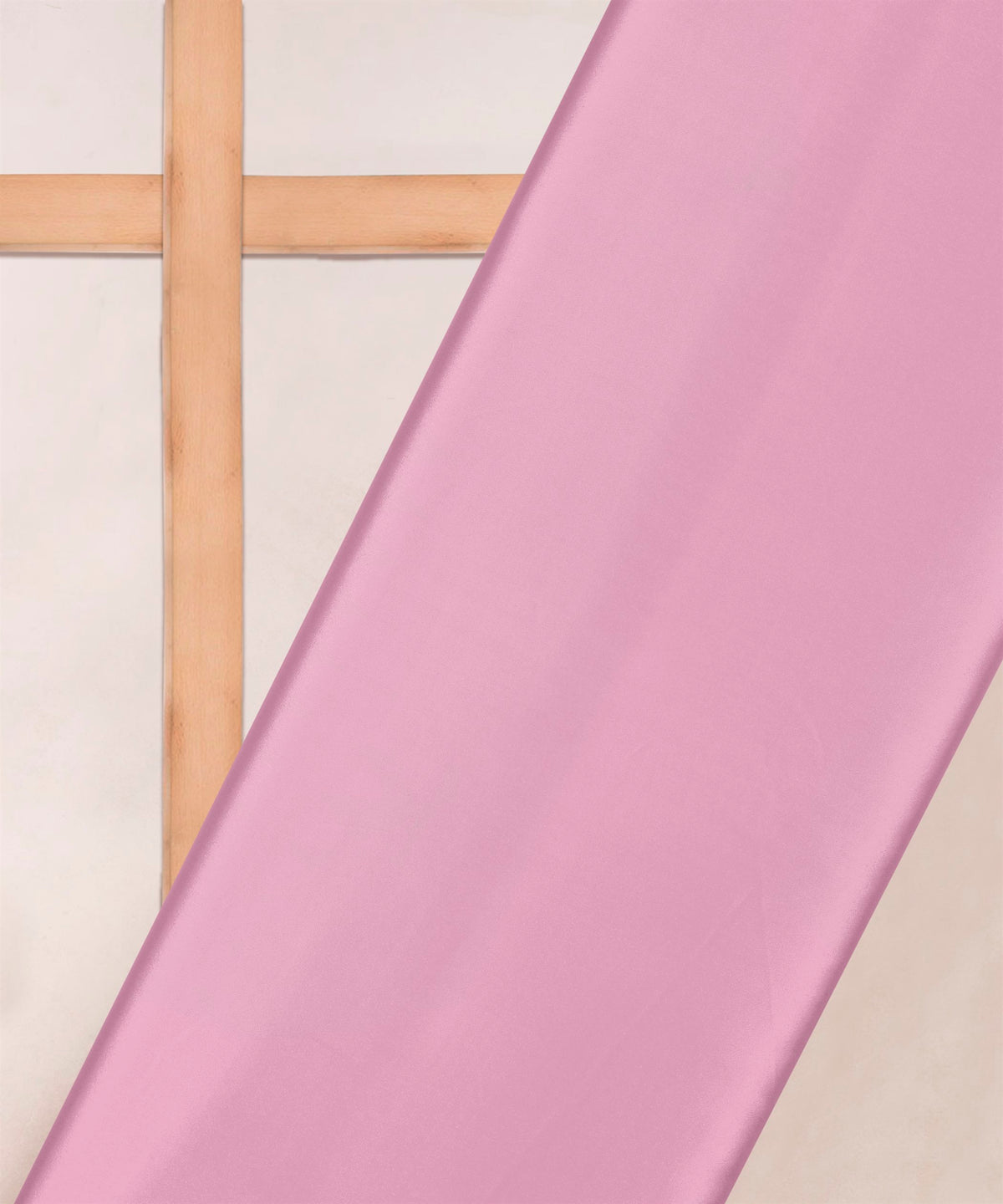 Baby Pink Plain Dyed Crepe Fabric