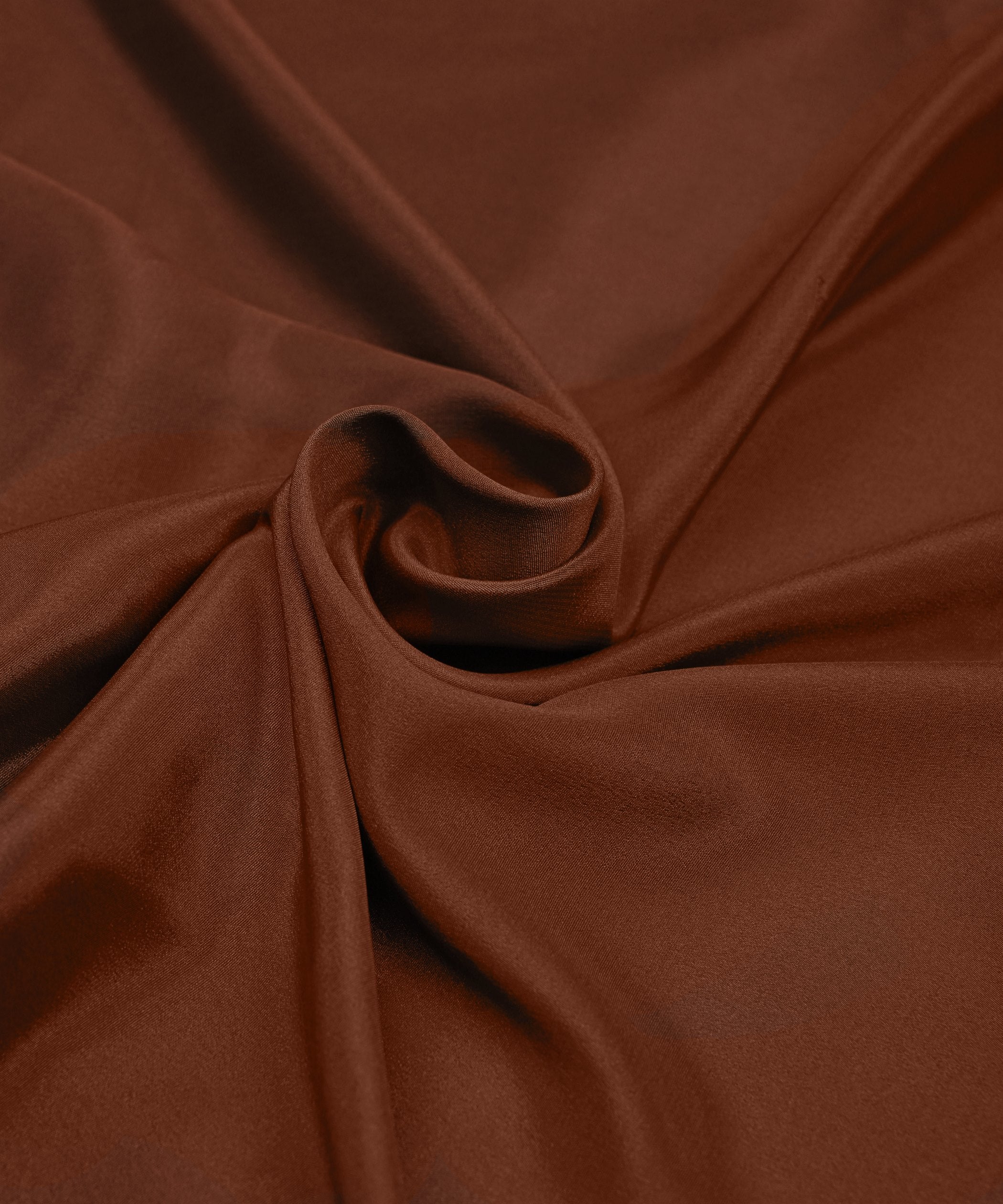 Coffee Plain Dyed Crepe Fabric