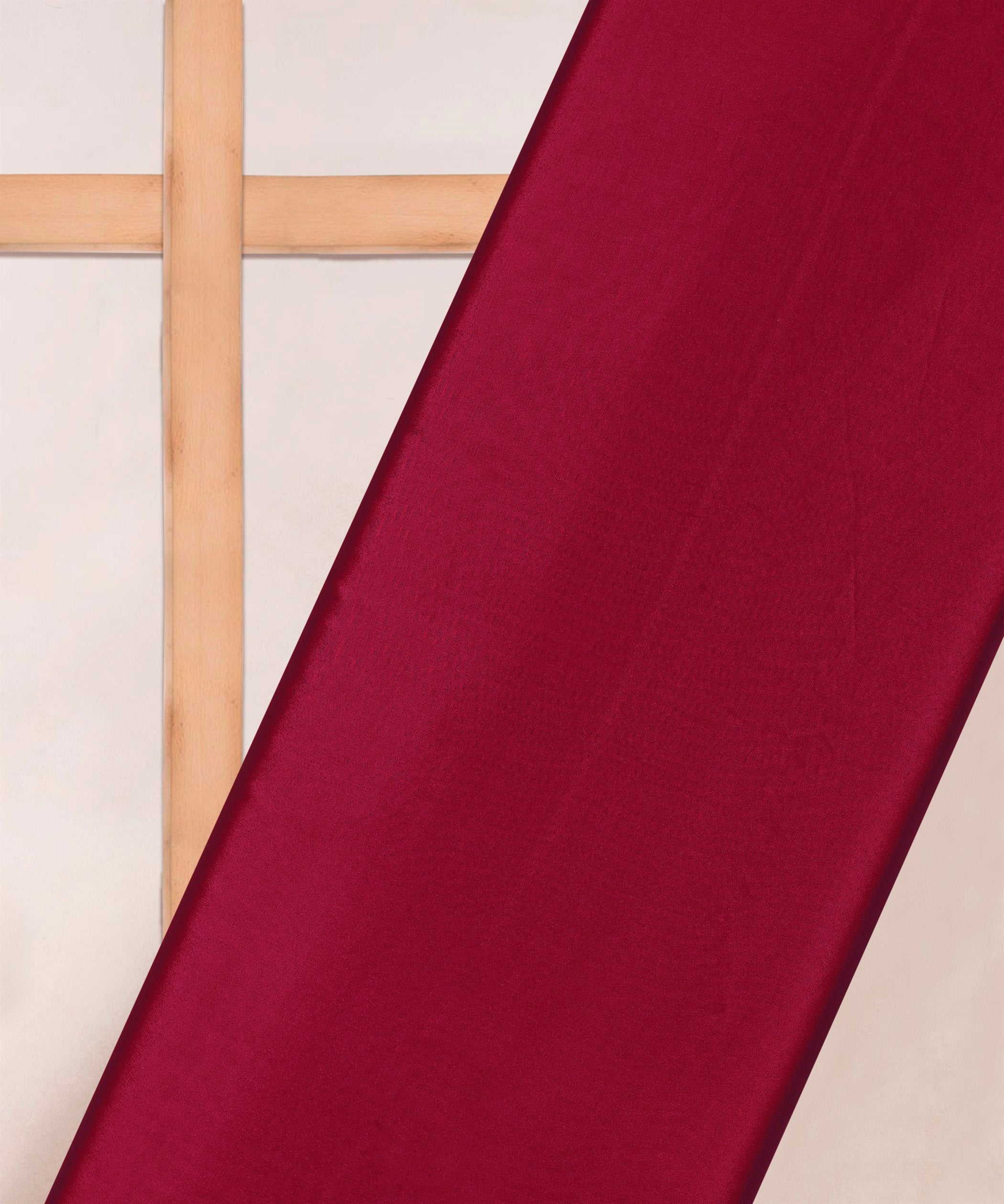 Dark Maroon Plain Dyed Crepe Fabric