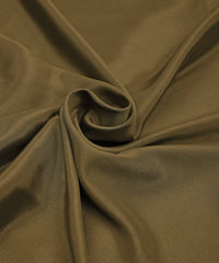 Dark Olive Green Plain Dyed Crepe Fabric