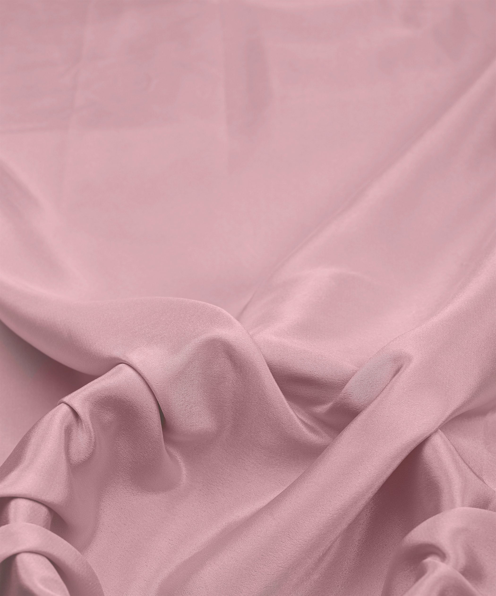 Glossy Peach Plain Dyed Crepe Fabric